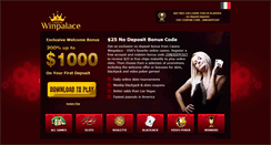 Desktop Screenshot of casinowinpalace.us